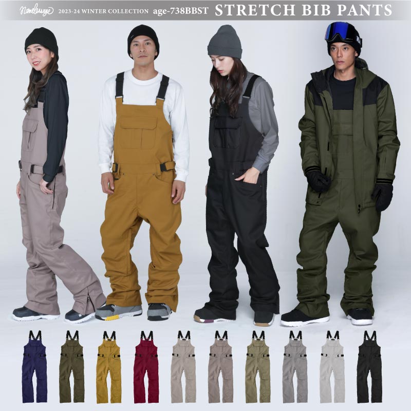 Stretch Bib Pants Snowboard Wear Men's Women's namelessage age
