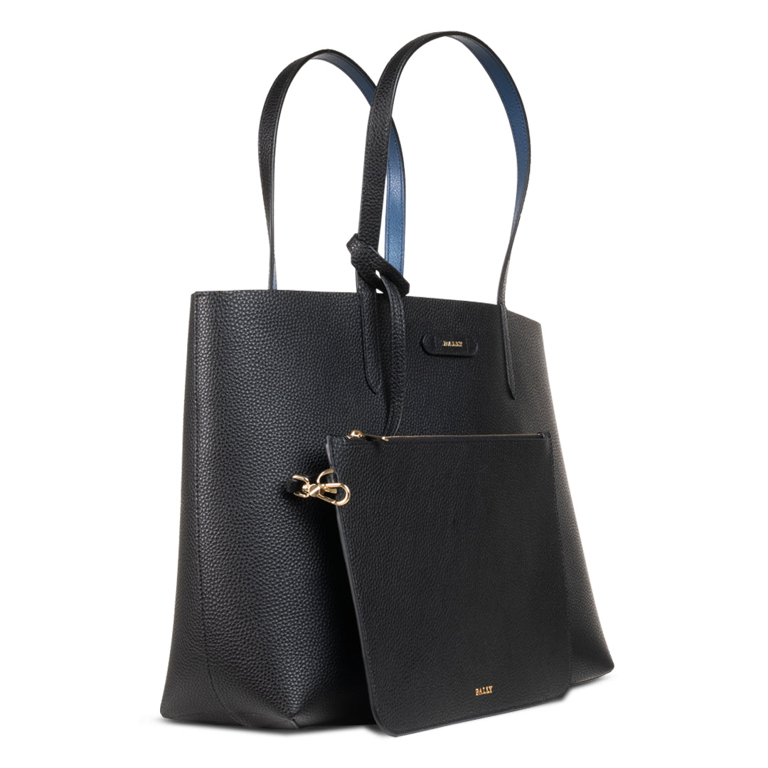 Bally Rory U Grained Leather Tote Bag in Black – Bally Outlet