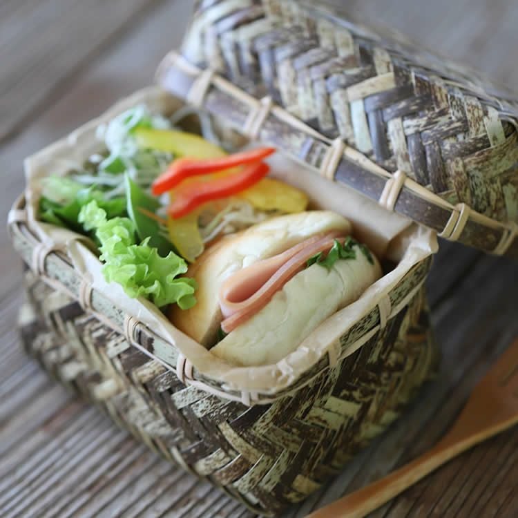 虎竹網代ミニ弁当箱 | 虎斑竹専門店 竹虎