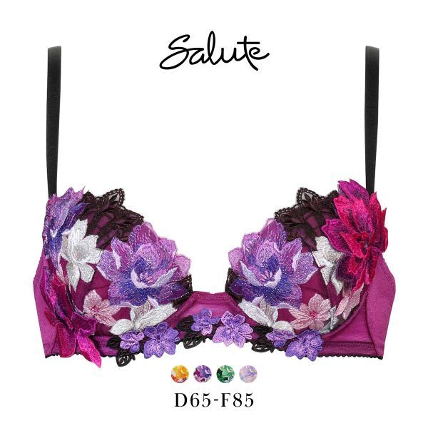 楽天市場】サルート（カラーパープル）（ブラジャー｜インナー・下着