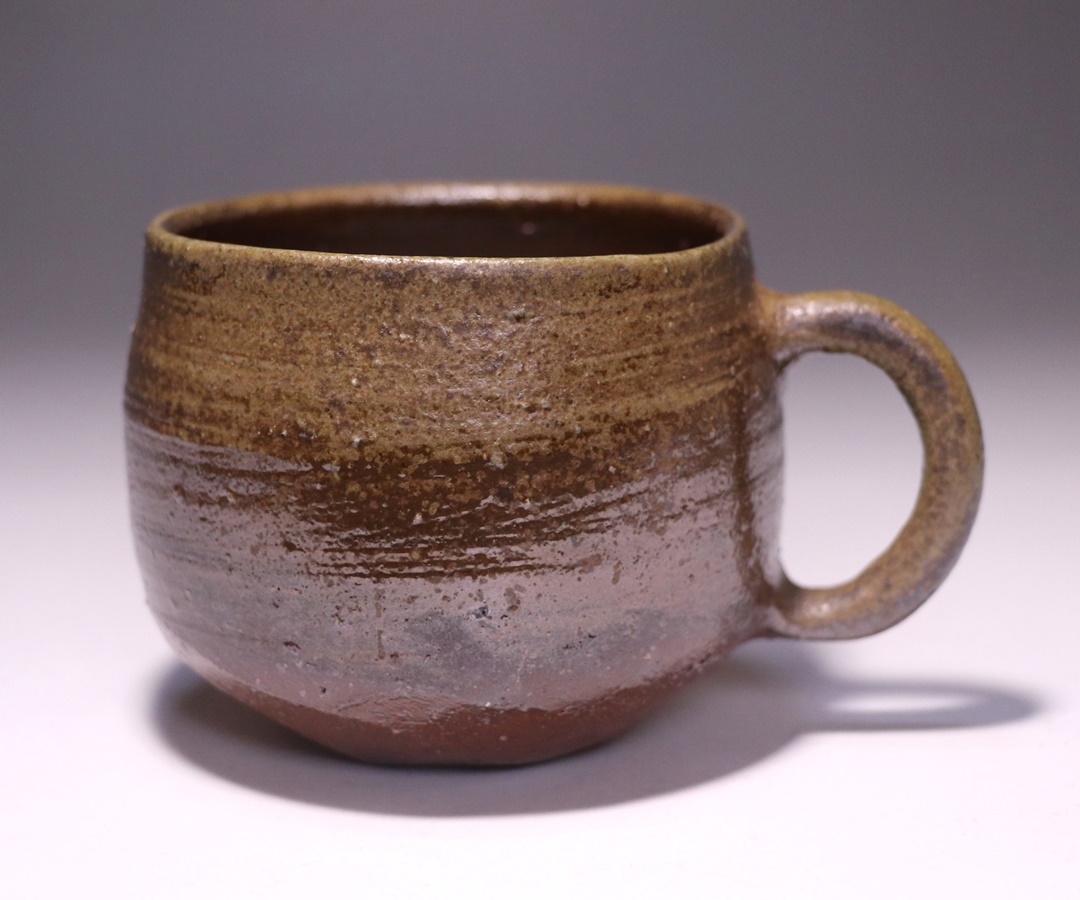 高力芳照 作 「備前玄襷赤酒呑」 ～備前焼専門卸小売店 川口陶楽苑～