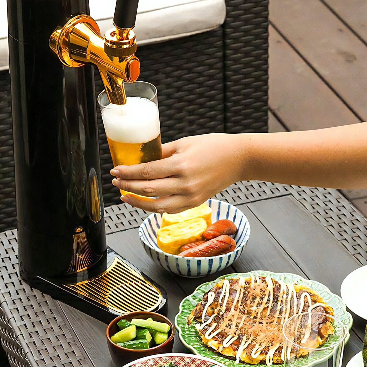 楽天市場】GREEN HOUSE スタンド型ビアサーバー ビールサーバー 超音波
