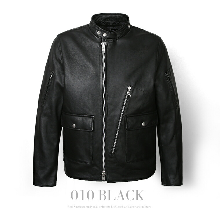 avirex or アビレックス) シングルライダース メンズレザージャケット