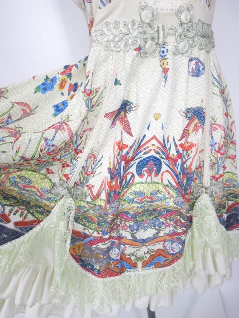 楽天市場】【中古】 OZZ ONESTE / 和チャイナ柄ジャンパースカート