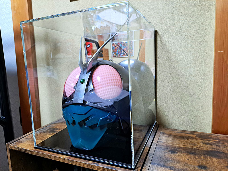 ヘルメット収納用アクリルケース｜ お客様活用事例 40198180｜ アクリ