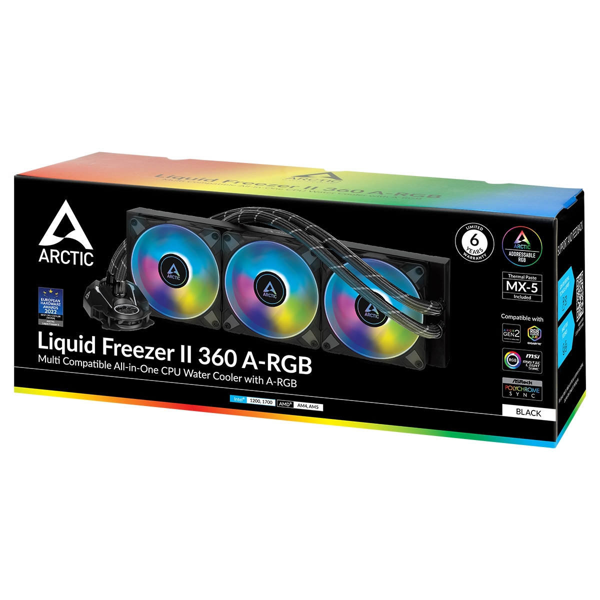 Liquid Freezer II 360 A-RGB | AiO CPU Water Cooler with A-RGB | ARCTIC