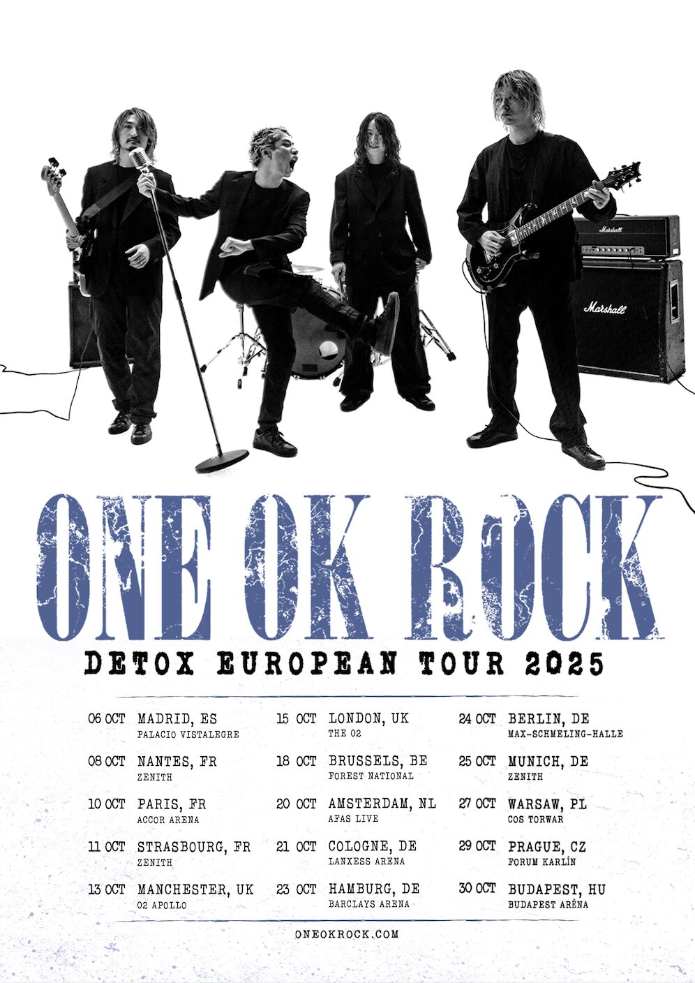 ONE OK ROCK DETOX European Tour 2025 - ONE OK ROCK official