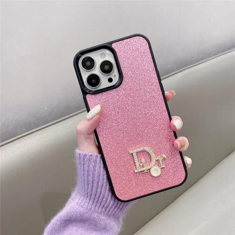 dior風 スマホケース iphone17/16pro キラキラ ディオール iphone15/14