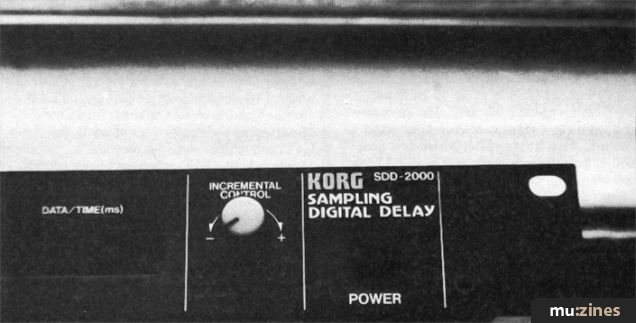 Korg SDD-2000 Echo/Sampler (12T Sep 85)