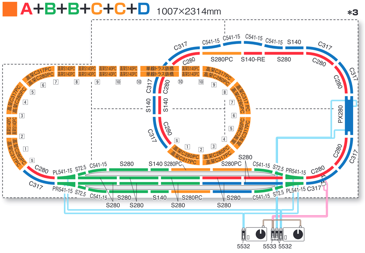 レールセットを使った発展プラン｜トミックス入門｜鉄道模型