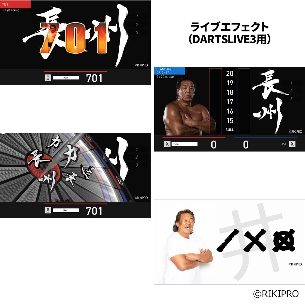 ダーツライブカード DARTSLIVE CARD 長州力 長州 ビッグタオル付