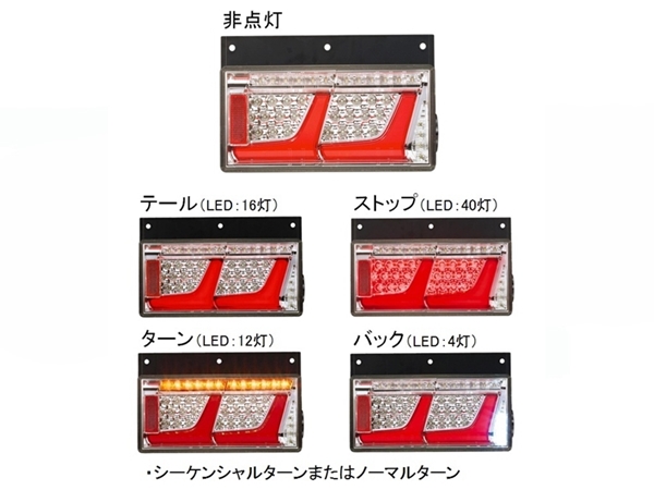 小糸 オールLEDリアコンビネーションランプ シーケンシャル 2連レッド