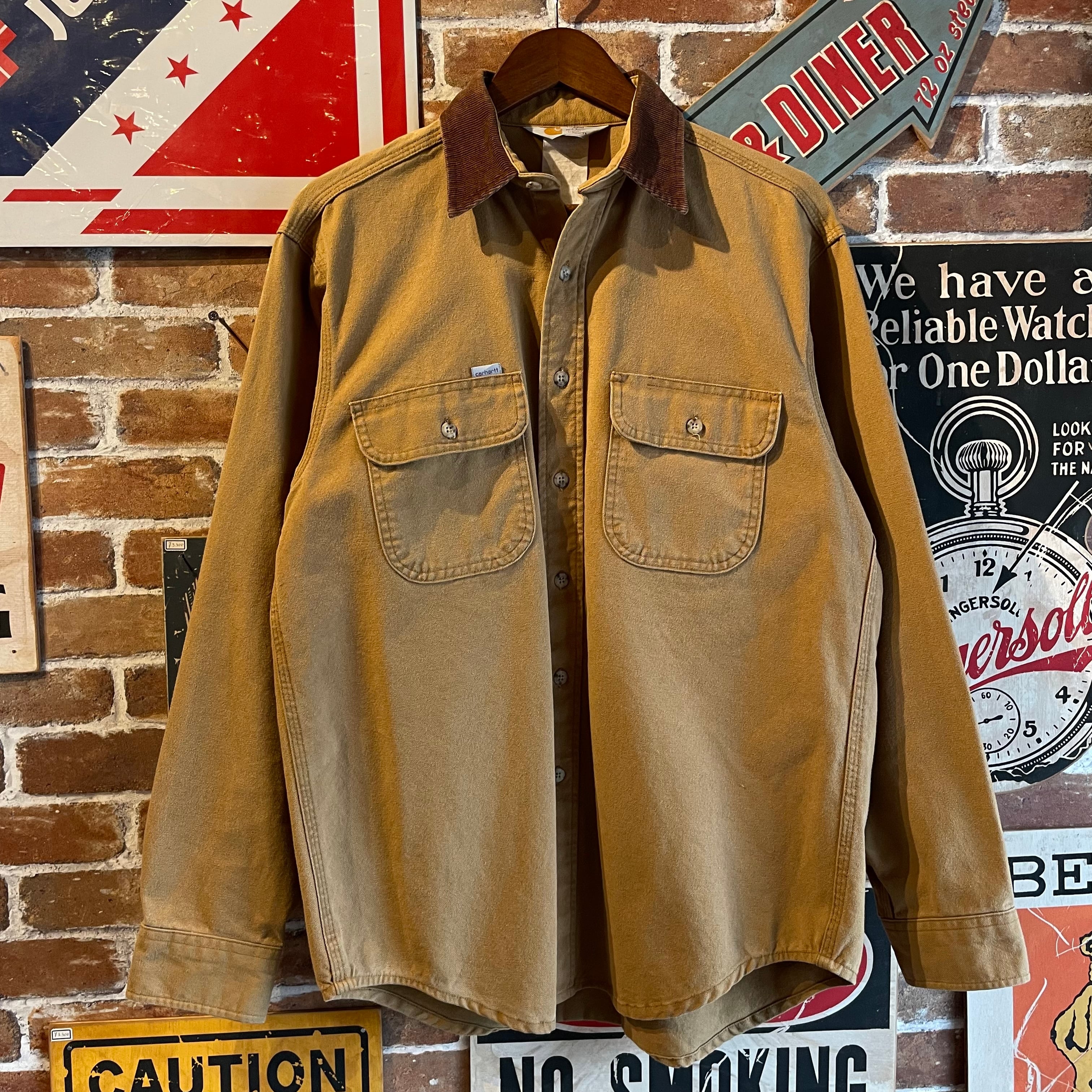 Carhartt カーハート 襟コーデュロイ ダック生地 シャツジャケット