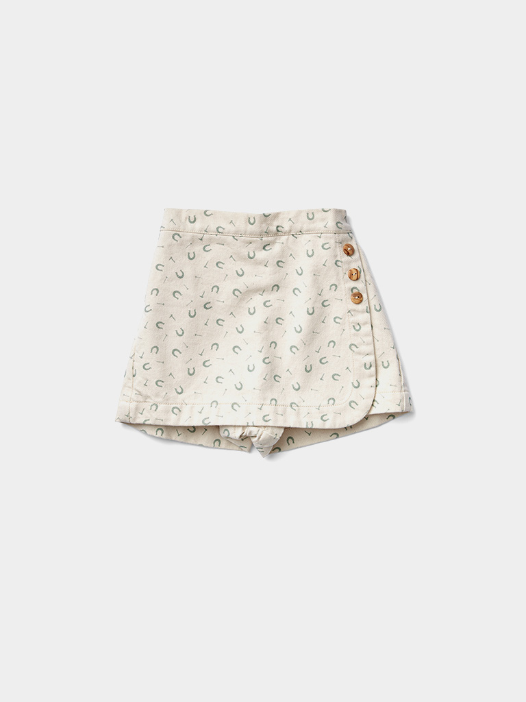 Soor Ploom 24SS Olive Skort Horseshoe Print - Bunny Hill Boutique