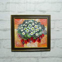 油絵 ミニ絵画 【ミモザの港】 絵画 HR 通販 14065003｜Creema