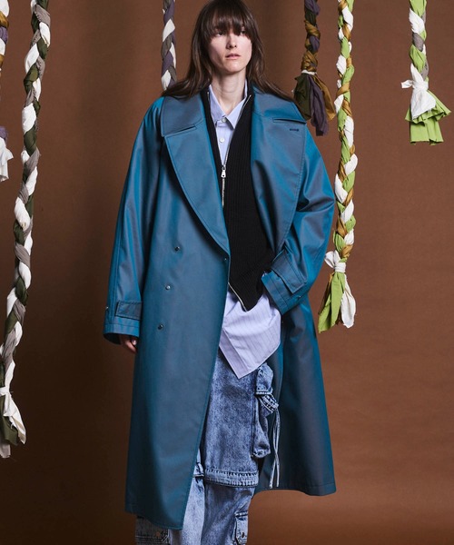 UNISEX》120/2/2 Suvin Cotton Gabardine Prime-Over Ulster Coat