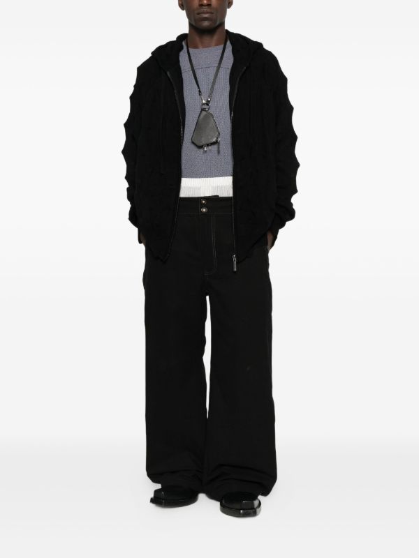 MADFRENZY Spiked zip-up Hoodie | Black | FARFETCH