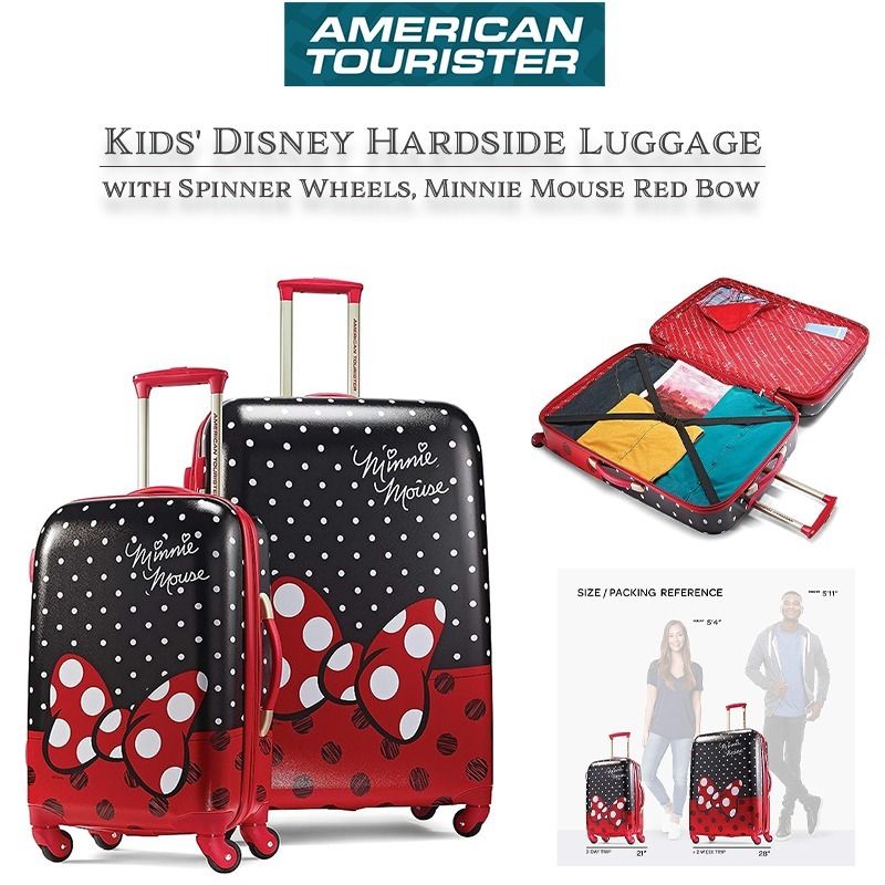 ディズニー ミニーマウス スーツケース 2個セット キッズ (AMERICAN