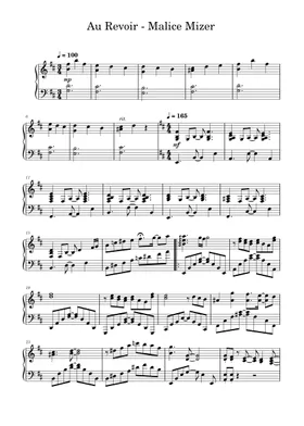 Free Malice Mizer sheet music | Download PDF or print on MuseScore.com