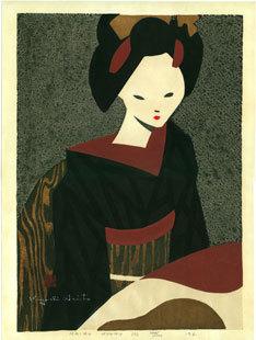 斎藤清：京都舞子（I）（販売） – Egenolf Gallery Japanese Prints