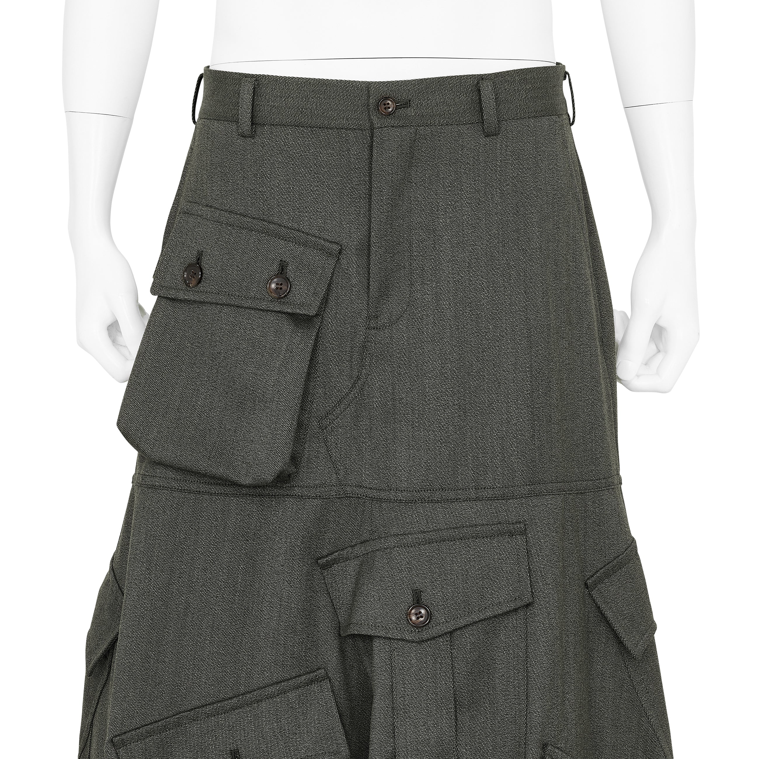 SKIRT WITH POCKET GREY - COMME des GARÇONS HOMME PLUS(コム デ