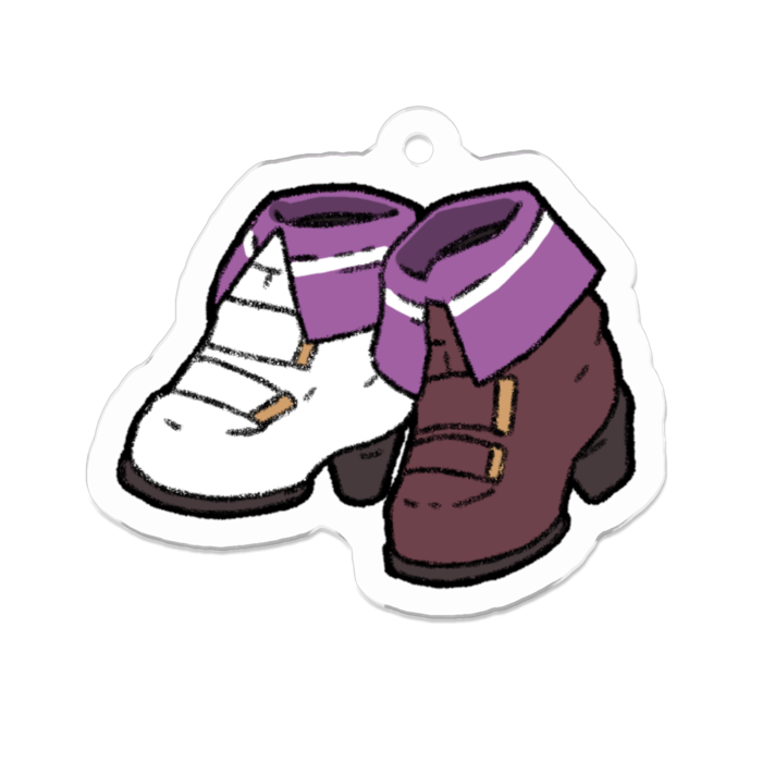 ウマ娘勝負靴アクキー(スペシャルウィーク) - アモニット屋 - BOOTH