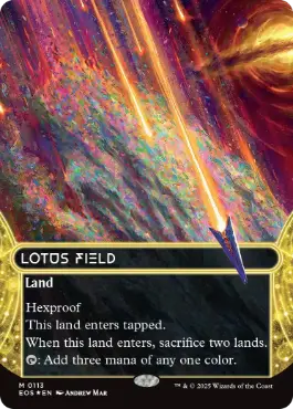 ギャラクシー・Foil】(113)□ボーダーレス□《睡蓮の原野/Lotus Field