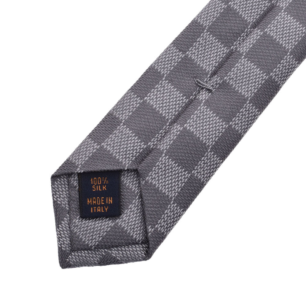 ルイヴィトンクラヴィットダミエ グレー系 メンズ ネクタイ LOUIS