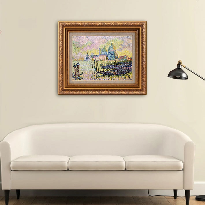 ヴェネツィア、大運河の入り口 【6号】 ポール・シニャック 【 額縁が