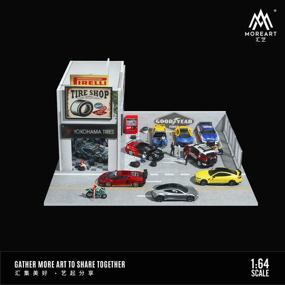 MoreArt 1:64 Vintage Auto Repair Shop Model MO936401 – Horizon Diecast