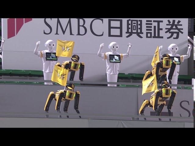 Pepper (ペッパーくん) × Spot】福岡ソフトバンクホークス ロボット