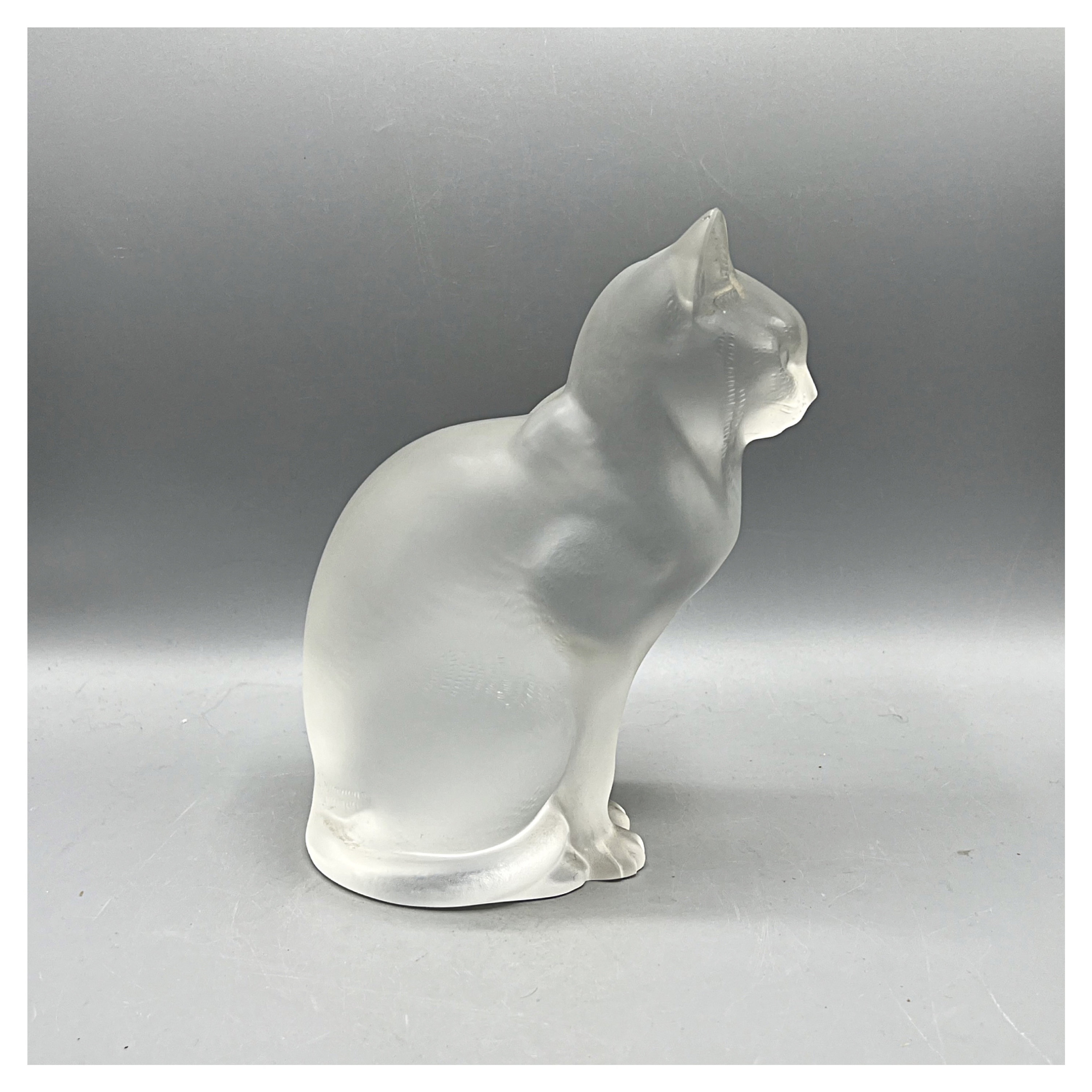 LALIQUE フィギュア CAT Chat ASSIS クリスタルアニマル フランス ルネ