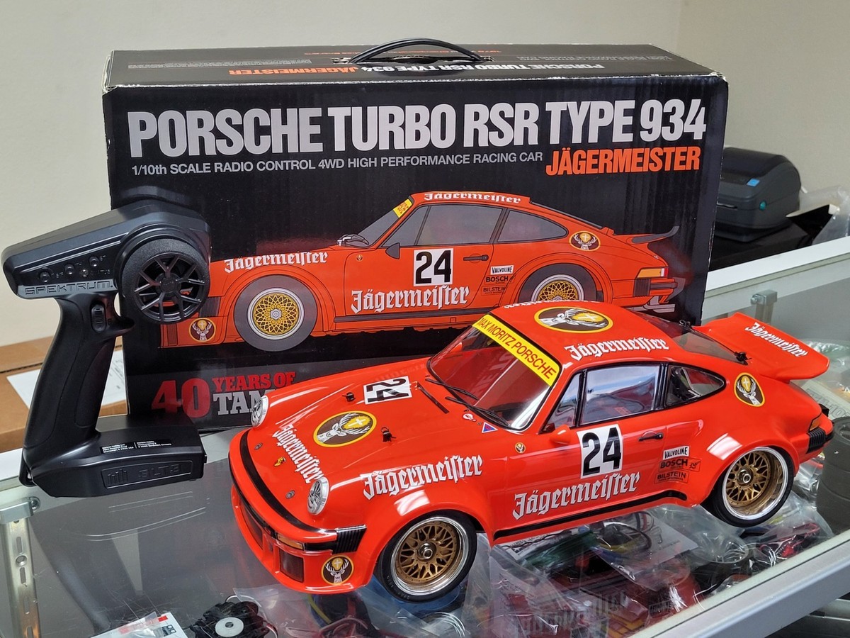 Built Tamiya 1/10 R/C Porsche Turbo RSR TYPE 934 Jagermeister