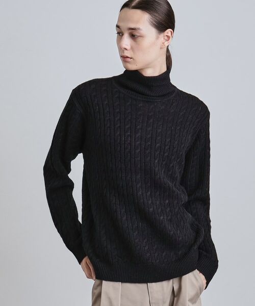 セール】 ケーブルタートルニット （ニット・セーター）｜tk.TAKEO