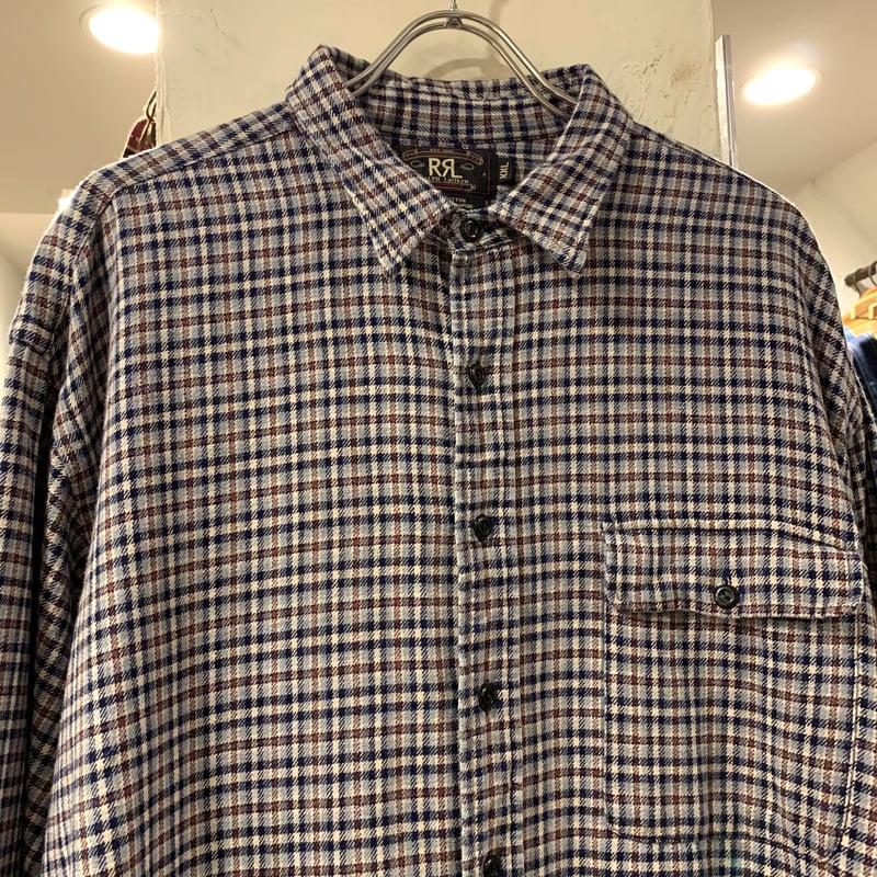 90s RRL L/Sチェックネルシャツ ダブルアールエル Ralph Lauren