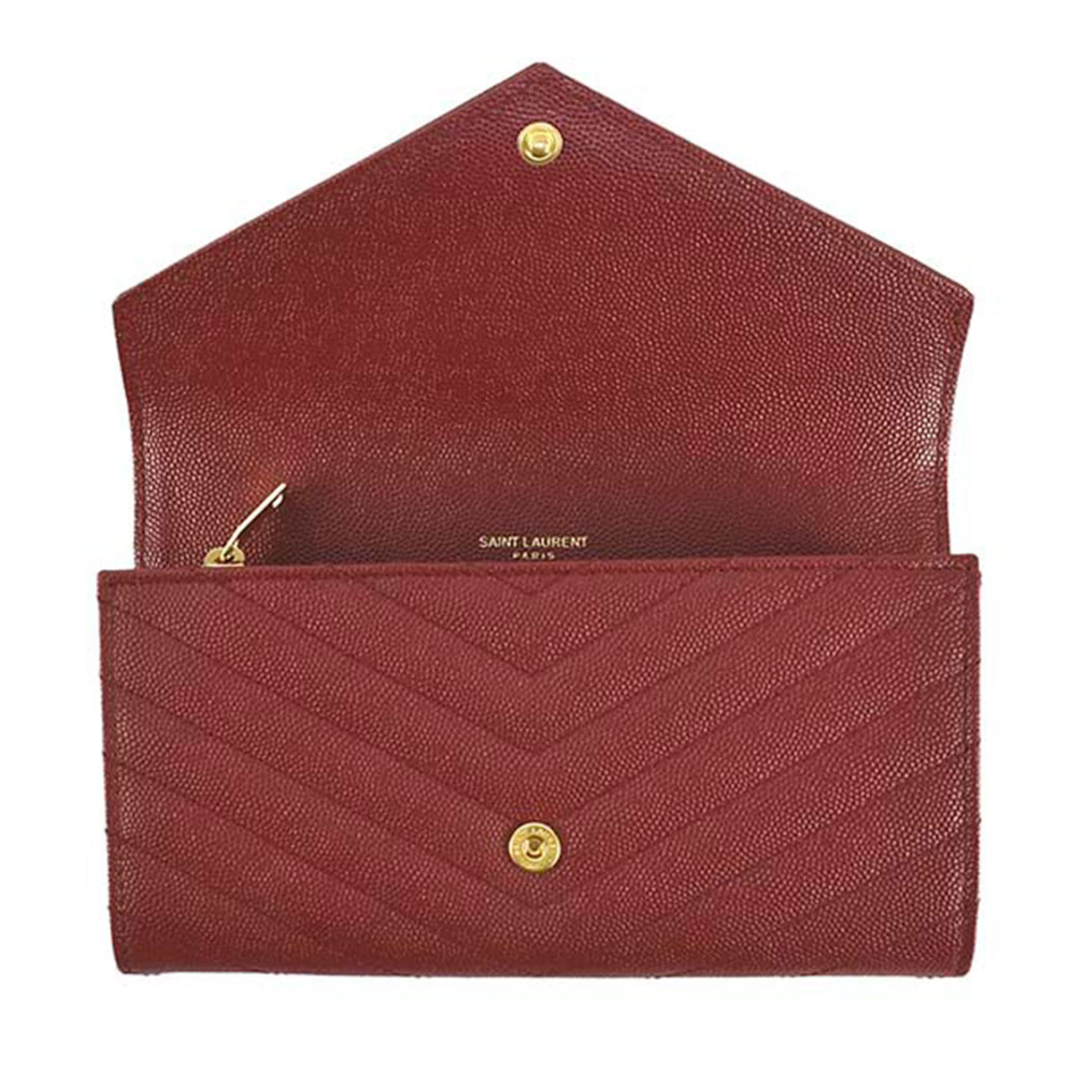 サンローラン SAINT LAURENT 財布 長財布 フラップ式長財布 かぶせ