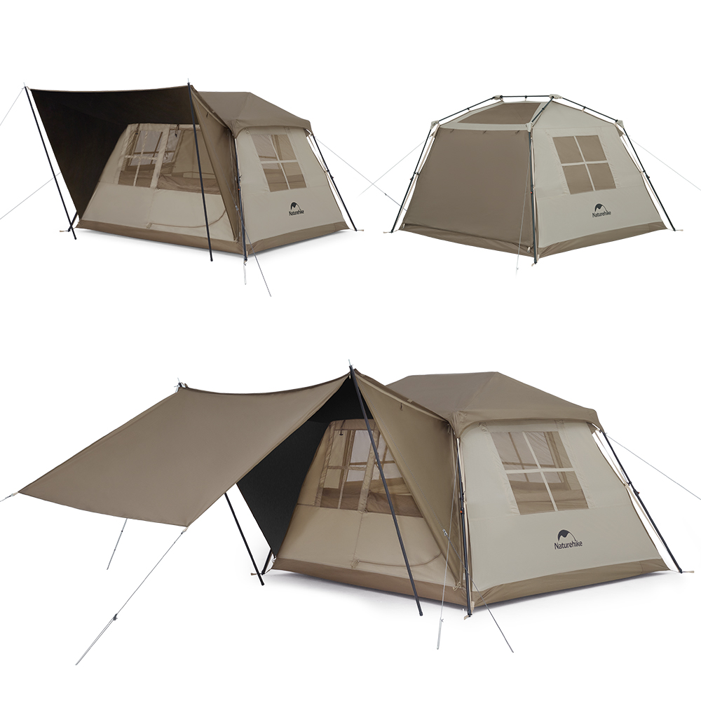 Naturehike Village5.0 第二世代 ワンタッチ テント 2~4人用 Ti Black