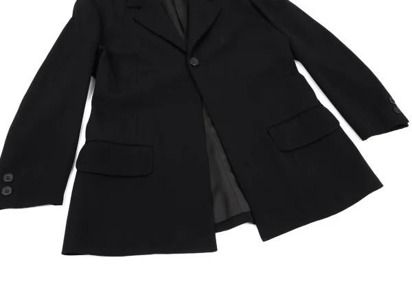 ヨウジヤマモト ファムYohji Yamamoto FEMME ウールギャバ1Bジャケット