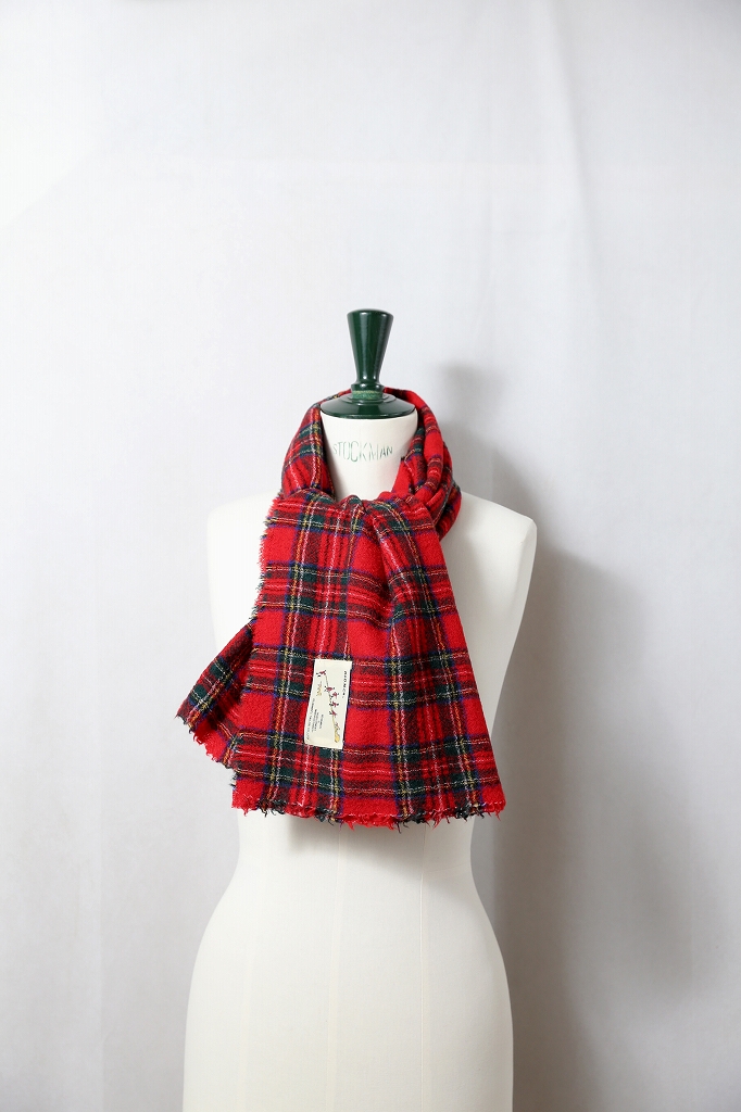 R&D.M.Co-（オールドマンズテーラー）WOOL TARTAN CHECK MUFFLER｜通販