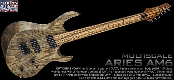 Kiesel Guitarsからファンフレット仕様のギターが登場 但し8弦は未定