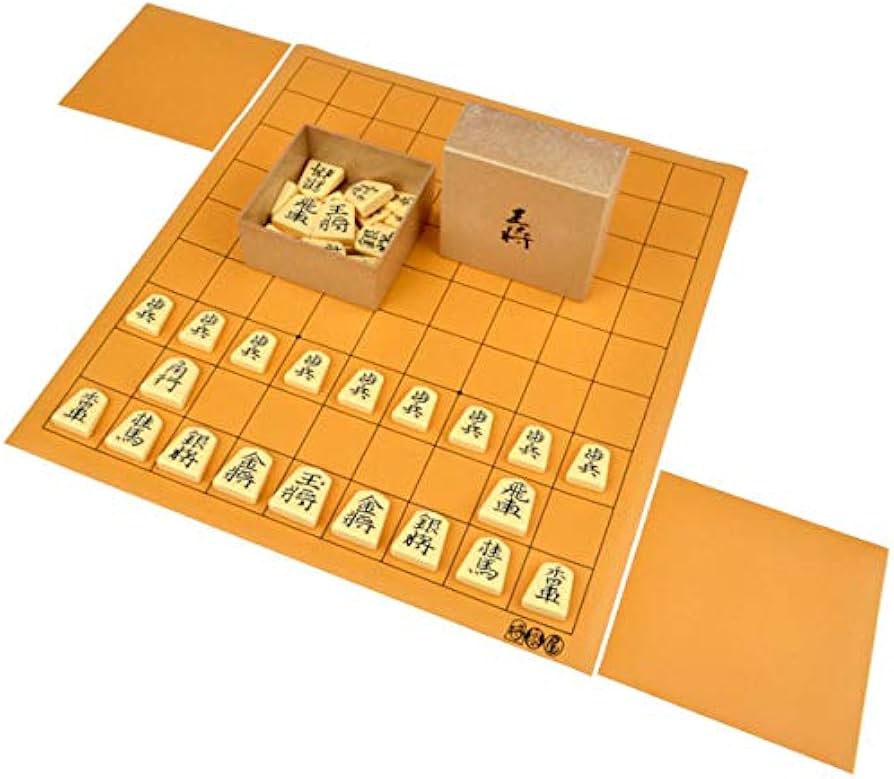 Amazon | 将碁屋マット将棋盤セット(プラ将棋駒王将・駒台) ※将棋入門