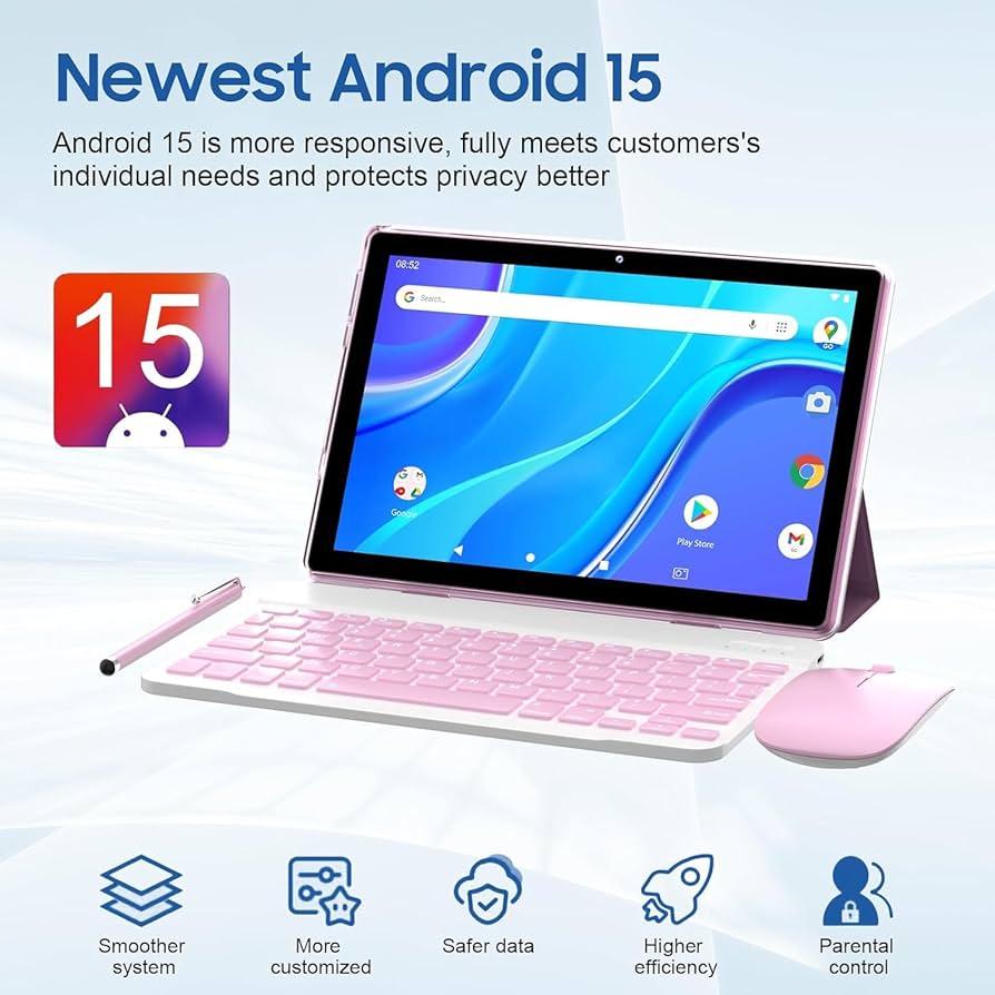 Amazon.com : IWEGGO Android 15 Tablet, 10 inch 12GB RAM+64GB ROM