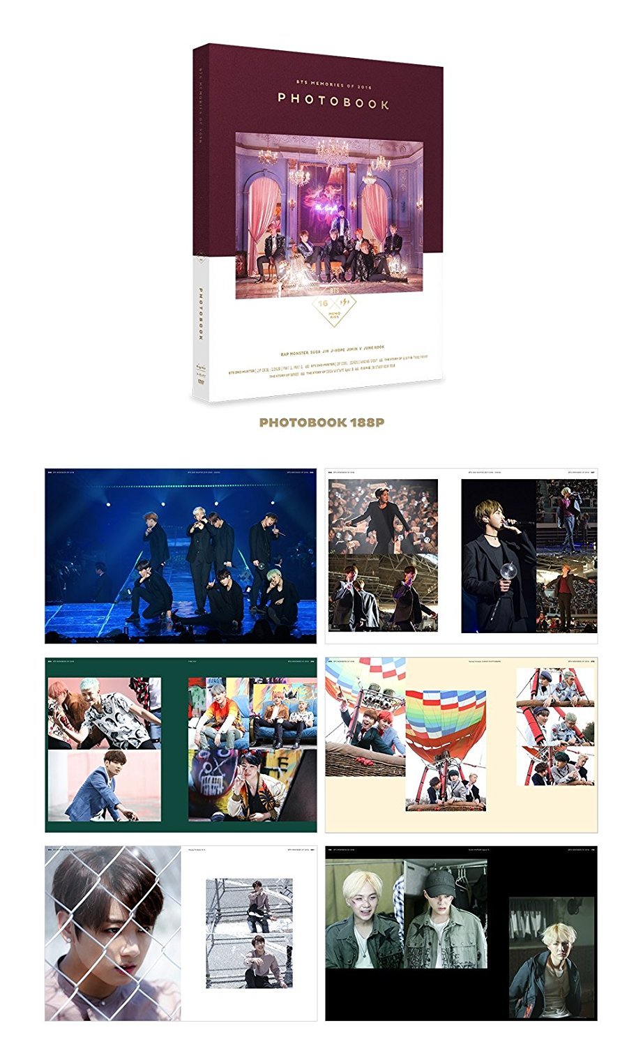 Amazon.co.jp: BTS – BTS MEMORIES OF 2016 DVD 4disc + 188p Special