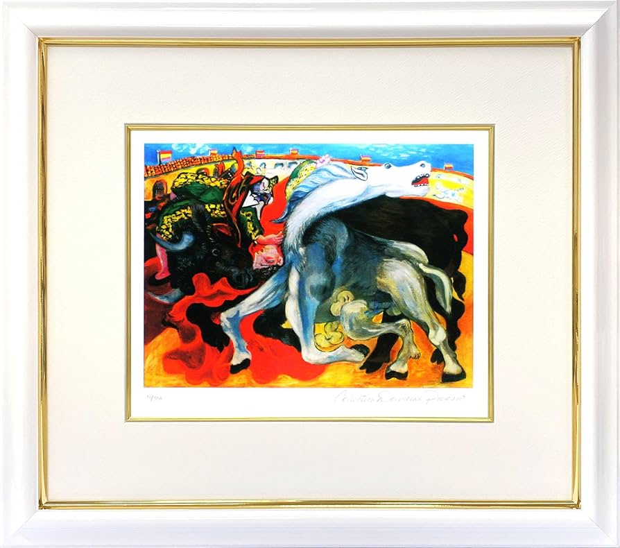 Amazon.co.jp: アートショップ フォームス パブロ ピカソ「闘牛士の死