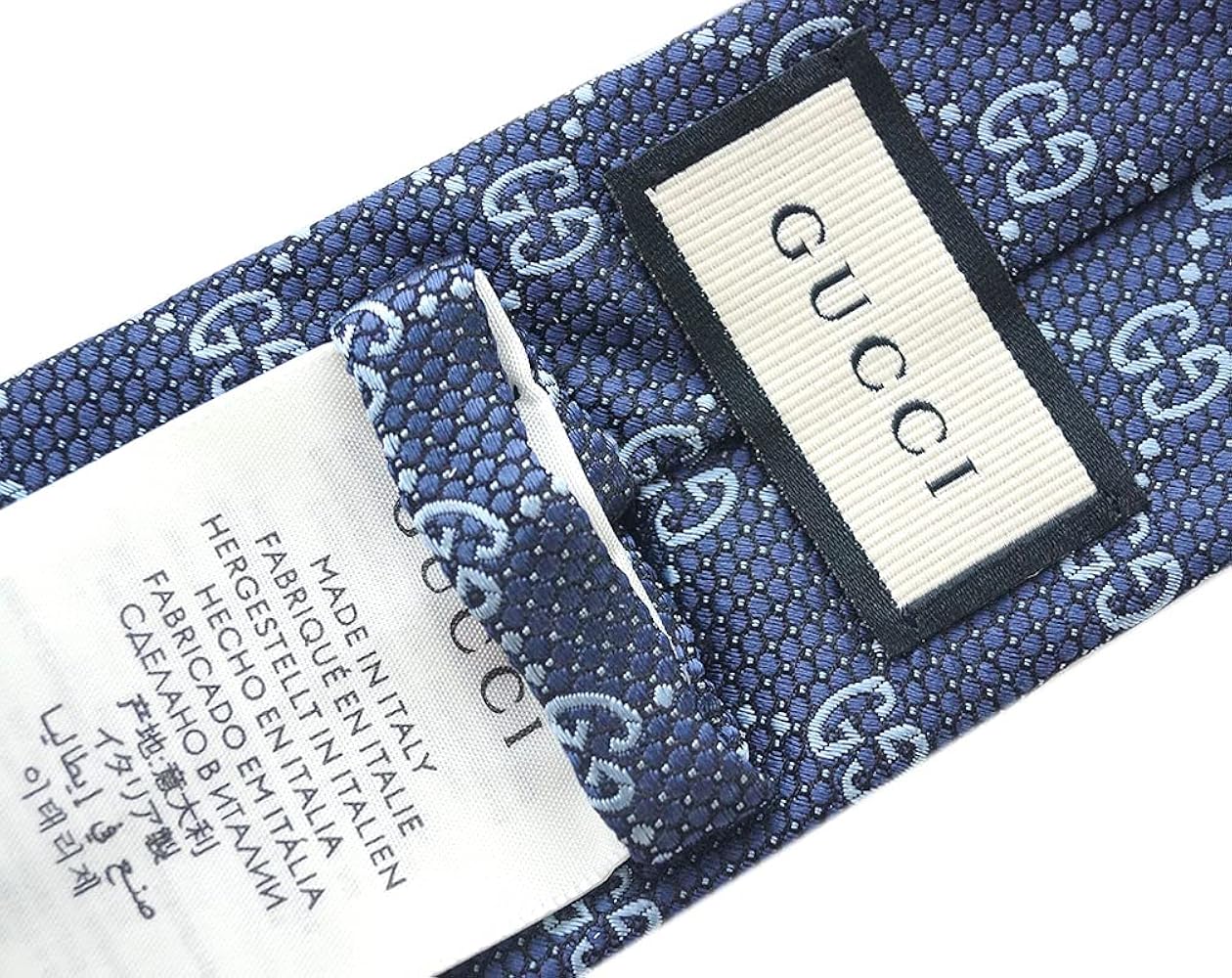 Amazon | [グッチ] ネクタイ 408865-4069 メンズ ジャガード デザイン