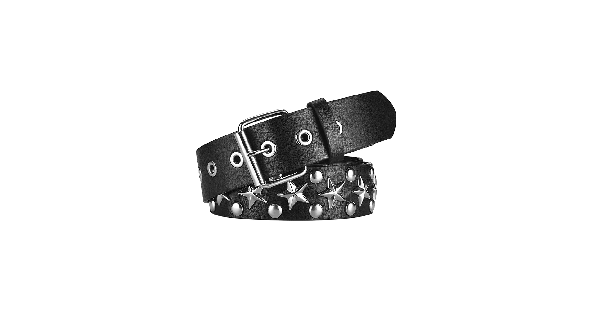 Amazon.com: CWCYYDSYY Stars Studded Belts Y2K Punk Hip Hop Black