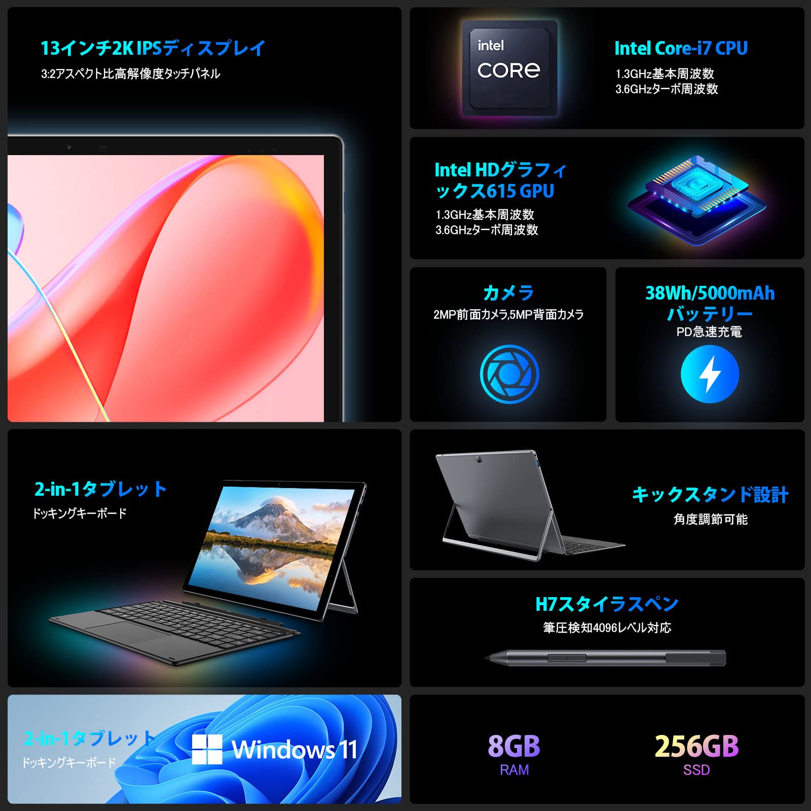 Amazon.co.jp: CHUWI UBook X Pro windows11 corei7搭載 2in1