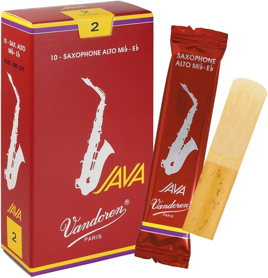 Amazon.com: Vandoren SR262R Alto Sax JAVA Red Reeds Strength 2