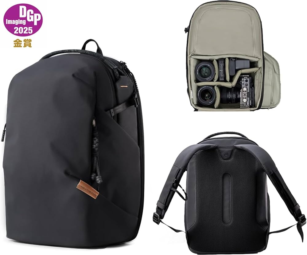 Amazon.co.jp: [PGYTECH] OneGo Lite カメラリュック 22L 超軽量 2気室