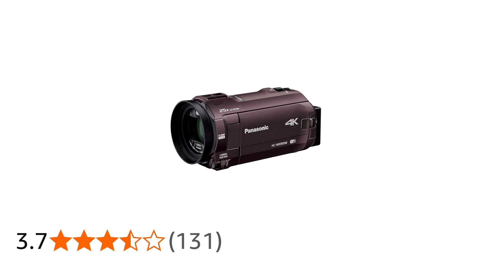 Amazon.co.jp: パナソニック 4K ビデオカメラ WX995M 64GB ワイプ撮り